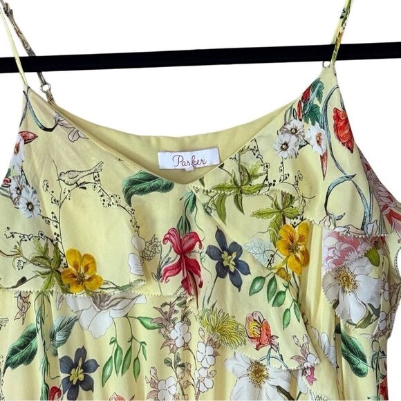 PARKER Vanna Dress in Spring Sangria - Yellow Size Small - Picture 8 of 10